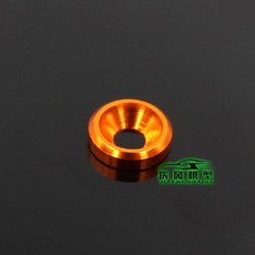 카운터 싱크 나사 RC 알루미늄 용 0pcs M3 와셔 컬러 가스켓 알루미 부품 모델, 오렌지