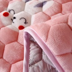 두툼한 토퍼 매트리스 차박매트 사계절 침대 차박토퍼, 1cm, 라바그레이