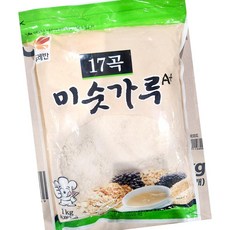 뚜레반 17곡 미숫 가루 1kg 업소용 분말 음료 건강 전통, 1개