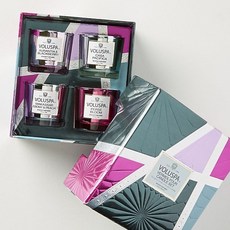 Voluspa 普羅賽柯玫瑰/太平洋海風/橙皮柑橘與黑莓/綻放波絲 美國香氛品牌 四入一組禮盒, 1個