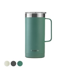 텀블락 글라스락 플레인 머그 텀블러 500ml, 그린, 1개