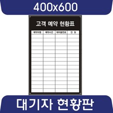 칠판나라 대기자현황판 대기명단 400x600~1500x900 예약현황 화이트보드 칠판 추천 현황판, 일반_보드