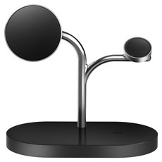 삼성전자 갤럭시 QI2 맥세이프 3in1 마그넷 무선 충전기, 1개, 블랙