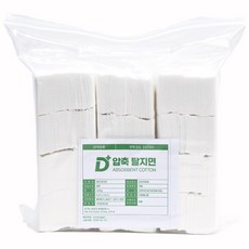 디플러스 먼지없는 사각 압축 탈지면 병원솜 화장솜, 1개, 2600매