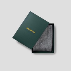 [백화점 정품] 빈폴 레이디스 울 케이블 숏 머플러 - 그레이 BE5X84M213