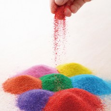 [꼬메빔보]24색 입자가고운 색모래1kg(KC인증), 5.보라