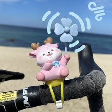 자전거 오토바이 킥보드 악세사리 바람개비 소품, 1개, 9. 사슴 클로버