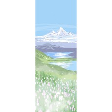 논슬립 접으식 요가매트 홈트 휴대용 초슬림1.5mm, 1개, 유화Y02