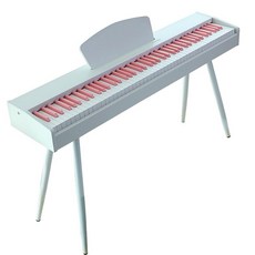 가정용 전자피아노 디지털 88건반 연습용 키보드 화이트 블랙 핑크 홈피아노, 프로페셔널+88 키+싱글 페달