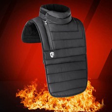 넥워머 겨울 라이더 배달 오토바이 주행 바람 차단 패딩, 블랙