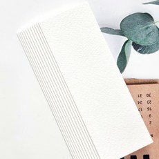 띤또레또 캘리그라피 무지 책갈피 300g 350g 50매, 350g백색 책갈피