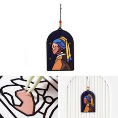 가정용 인테리어 조각 썬캐쳐 학교 학생 미술수업 만들기 썬캐쳐 장식 진주귀고리를한소녀