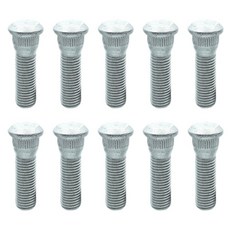 10Pcs 12mm×1.5 자동차 휠 스터드 합금 타이어 스터드 휠 스터드 타이어 러그 너트 볼트, 10개
