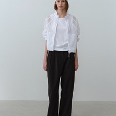 나우 W 베일 하이넥 자켓 WHITEIC 1223608