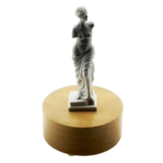 고급 원목 원형 오르골 뮤직박스(비너스), 단품