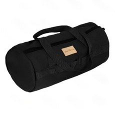 【探露客】露營收納袋 Sundick營釘工具包 加厚帆布耐磨耐重多功能手提圓筒袋 戶外裝備袋, 1個, 黑色（加厚款）