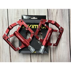 VIVIMAX Max S 鋁合金CNC雙培林 自行車大踏板 - 輕量盒裝, 1個, 紅