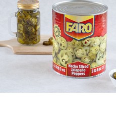 파로 나초 슬라이스 할라피노 페퍼 통조림, 1개, 2.8kg