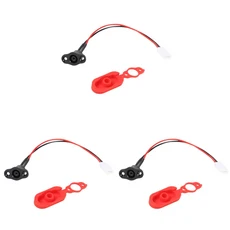 전기 스쿠터 충전 포트 플라스틱 전원 케이블 플러그 커버 M365 용, 3pcs