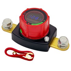 암퍼 상단 배터리 분리 스위치 12V 48V 해상 차량 RV 및 보트 전원 차단 음 켜짐/꺼짐, Direct W/ Voltmeter, Side P