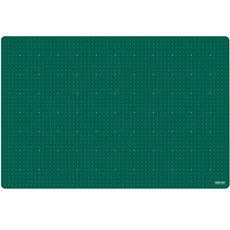 MORNSUN A2環保無毒切割墊 60x45cm 雙面切割墊 (新式課桌墊適用) 格線/格點切割板 符合台灣安全標準, 亮綠色