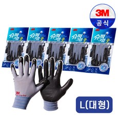 쓰리엠 슈퍼그립 쿨 장갑 L, 5세트