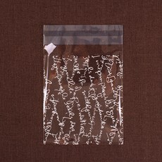 달곰베이킹 접착봉투-화이트영문(10x11cm+4cm/50장/500장), 50장