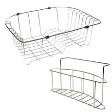 홈인더스트리 D형 개수대 + 수세미망 씽크대 선반 거치형, 1 SET, 1개