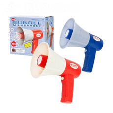 888玩具 大聲公造型連續電動泡泡槍(可吹泡泡/擴音講話/錄音回放/音樂/可調音量) 大聲公泡泡機, 紅色, 1個, 紅色