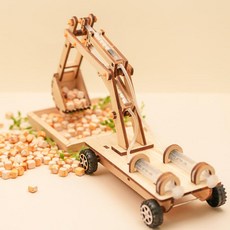 과학교실 파스칼원리 체험 만들기활동 공기압 원목 포크레인 봉사활동 연구원 과학실