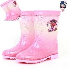 이햐 장화 최애의아이 미들롱부츠 습기차단 통굽레인