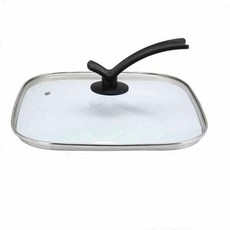 方形鍋蓋 30cm*30cm 玻璃蓋 適用於電熱鍋、電火鍋、煎鍋、牛排鍋, 1個, 30cm*30cm耐高溫方方形鍋蓋加可立
