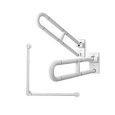 【海夫健康生活館】裕華 ABS抗菌系列 活動馬桶抗菌扶手 L型扶手(T-058B T-050B), 1個