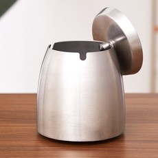 가정용 스텐 깡통 재떨이 기본형 소형 철제 실내 재떨이, 원색 작은 사이즈