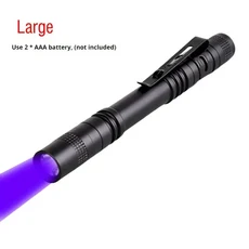 395nm UV 손전등 펜 클립이있는 자외선 토치 휴대용 바이올렛 라이트 애완 동물 소변 전갈 감지기 UV 램프, 04 Long Style, 01 China Mainland