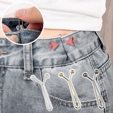 별오점 바지 허리 줄이기 옷핀 y핀 조절 클립 12p, 블랙, 12개