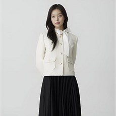 플라스틱아일랜드 라운드넥 트위드 자켓 PS1WJ262 923821