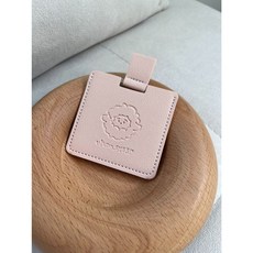 暖羊 warm sheep 皮革不鏽鋼鏡, 粉, 1個