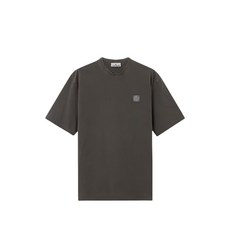 스톤 아일랜드 패치 디테일 코튼 티셔츠