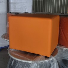 벤치형 소파 긴 쇼파 카페 인테리어 등받이 없는 대기실용, 1_0.5x0.4x0.4m오렌지