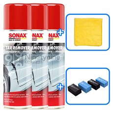 소낙스 스티커타르제거제-300ml 3개+타월&도어가드, 1개, 300ml