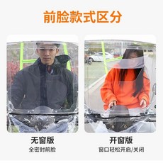 타오프리 오토바이 우비 캐노피 바람막이 우산 지붕 덮개 배달 스쿠터 차양막 윈드스크린, 1, P. 투명 프레임 확장 창