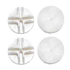 DIY組合式寵物圍欄卡扣配件，防疫隔板連接扣，組合式網片，寵物用品, 1個, 卡扣 半圓型 8向 (白) (4入)