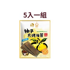 卡恰 柚子風味 片烤海苔 5入組, 5個, 32g