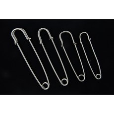 沐錦飾品材料DIY標準款鐵線大別針，大胸針/圍巾別針，10入組，手工藝材料，安全耐用, 1個, 1.8×70MM,(鎳)10入/盒, 鎳