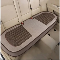 자동차 시트 쿠션 보호대 사계절 범용 앞 모양 인테리어 액세서리 커버, [18] Brown 1 Pcs