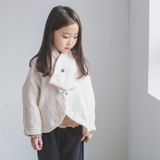 예루예나 아동 생활 한복 세트 면 누빔자켓 목도리 2P