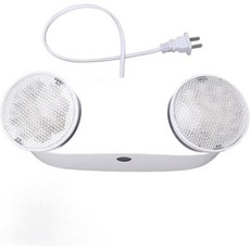 LED 비상등 비상 조명 배터리 백업이 있는 두 개의 상업용 기구 미국 플러그 조절 가능한 하드와이어 출구등