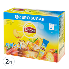 립톤 제로슈가 아이스티 믹스 복숭아, 5g, 60개입, 2개