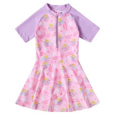 Yubli女童款蕾絲防曬衣短裙泳衣泳褲